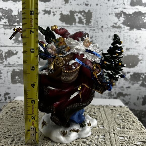 Peggy Abram’s Windswept Wayfarer Christmas Santa Figure Limited Edition 295/1200 - Picture 9 of 9